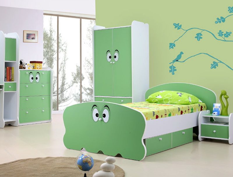 Muebles infantiles verdes
