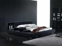 Dormitorio de estilo moderno en color negro
