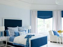 Dormitorio en tonos azules