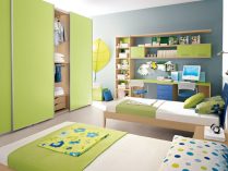 Habitación infantil verde