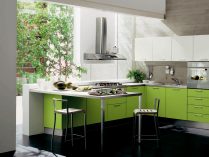 Muebles de cocina verdes