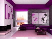 Salón de color púrpura